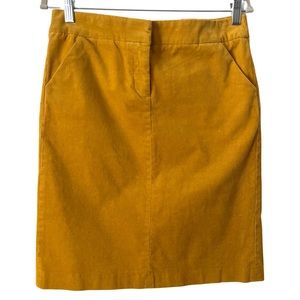 NWT J. Crew mustard corduroy skirt 4
